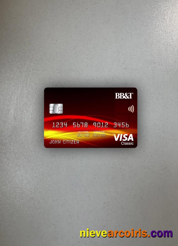 USA BB&T Corp. bank visa classic card photolook